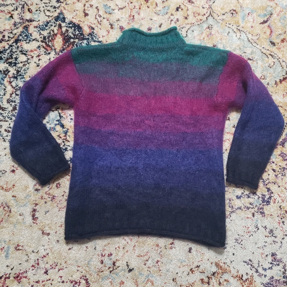 Vintage Multicolor Mohair Karen Scott Sweater